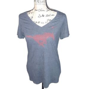 Nike Large Athletic Cut SMU Logo T-Shirt